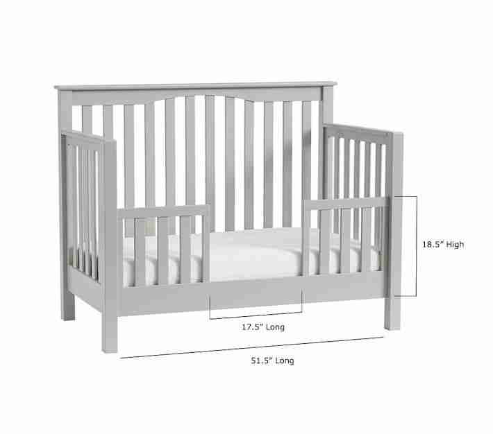 Kendall 4-in-1 Toddler Bed Conversion Kit - Weathered Navy