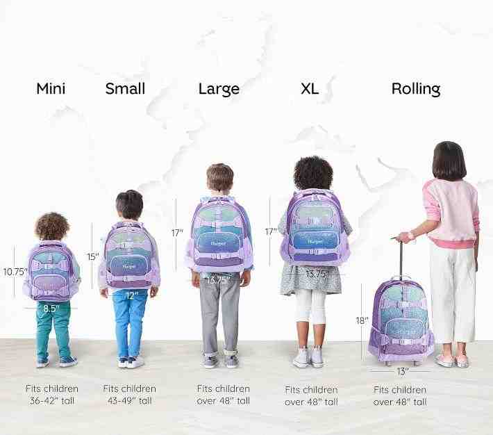 Mackenzie Lavender/Aqua Ombre Sparkle Glitter Backpacks