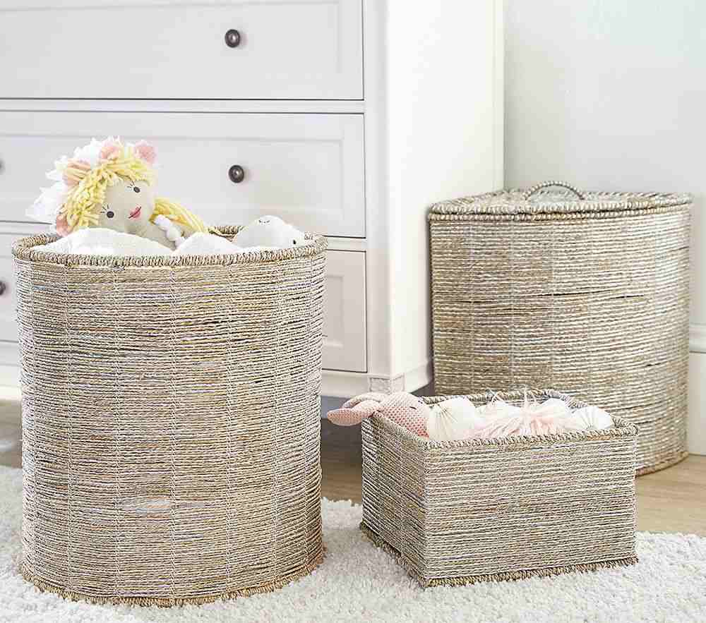 Silver Rope Utility Basket