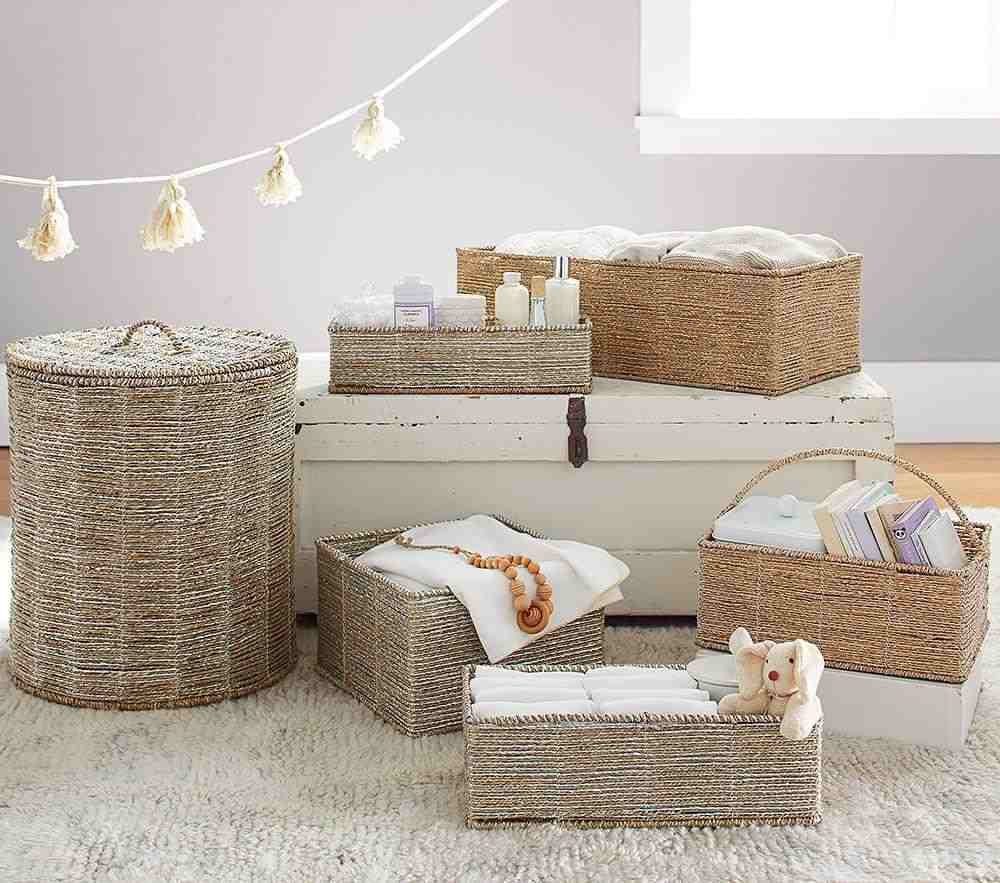 Silver Rope Utility Basket