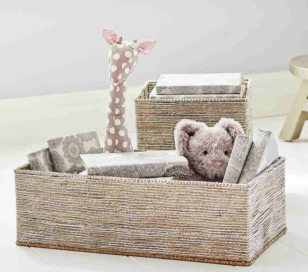Silver Rope Utility Basket