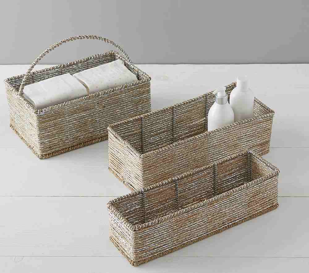 Silver Rope Utility Basket