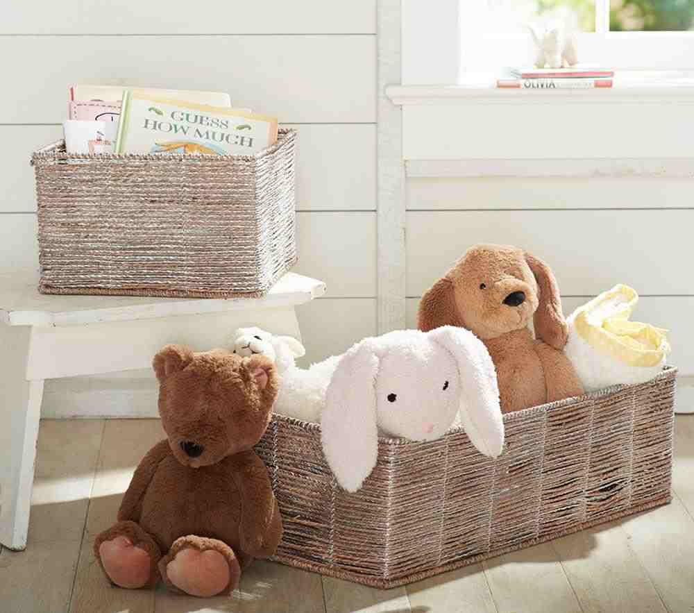 Silver Rope Utility Basket