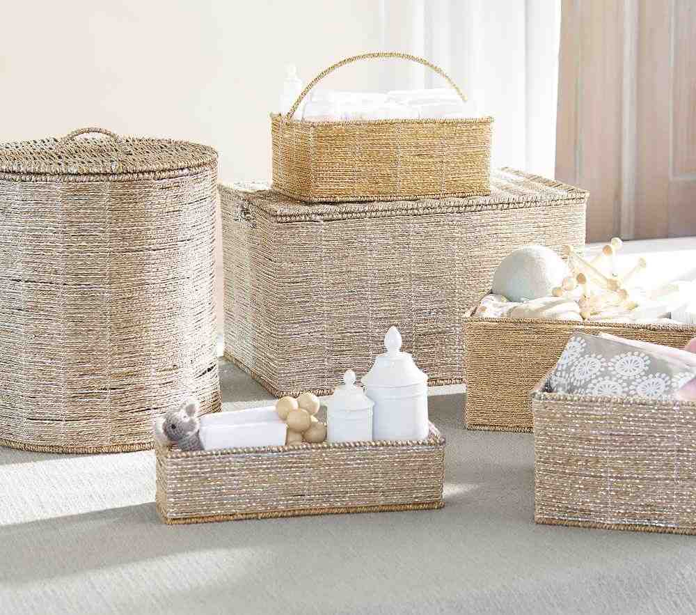 Silver Rope Utility Basket