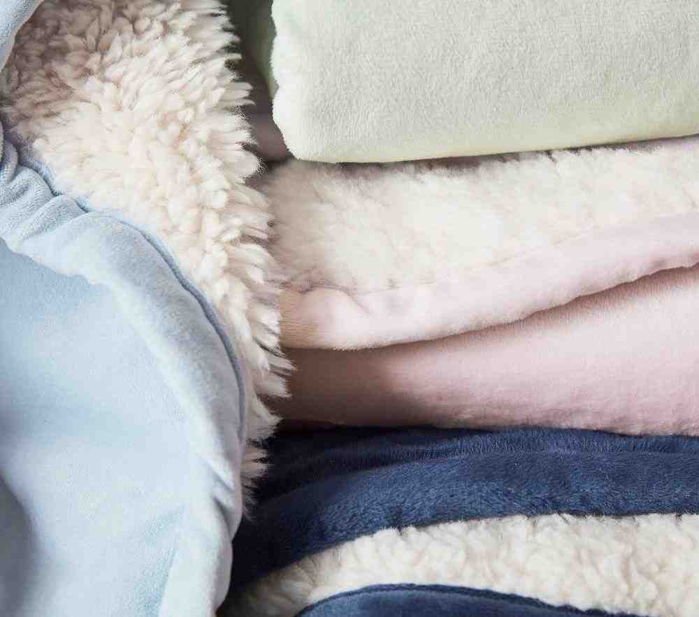 Recycled Sherpa Baby Blanket