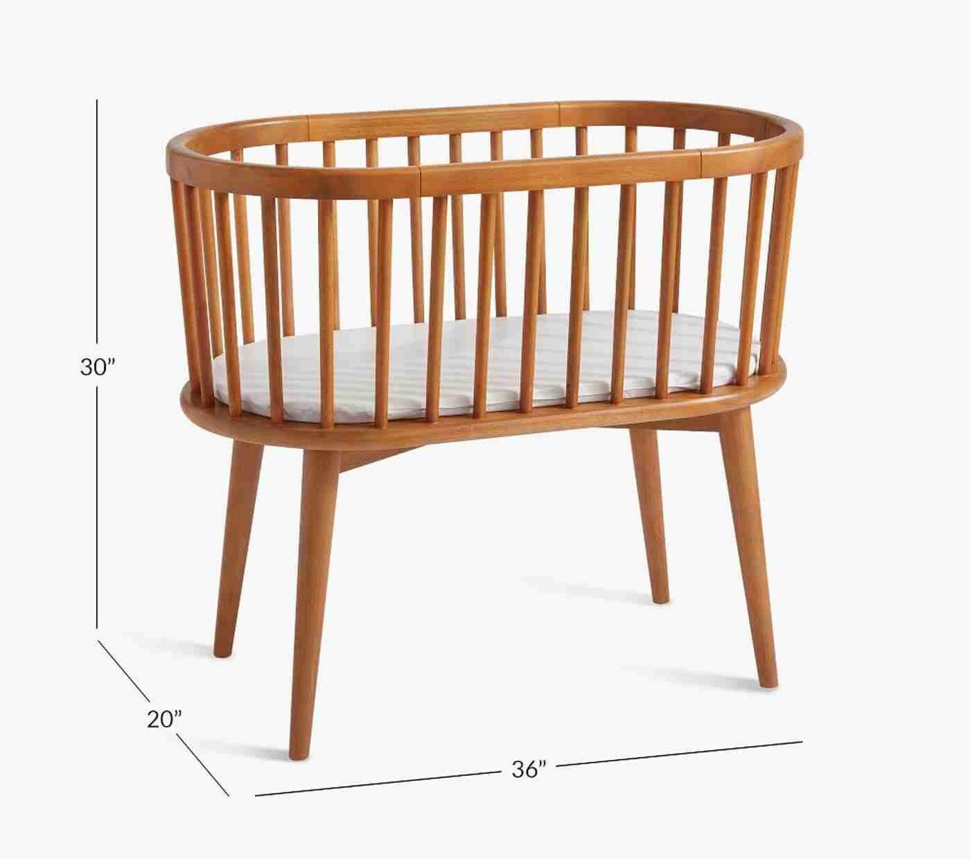 west elm x pbk Mid Century Bassinet