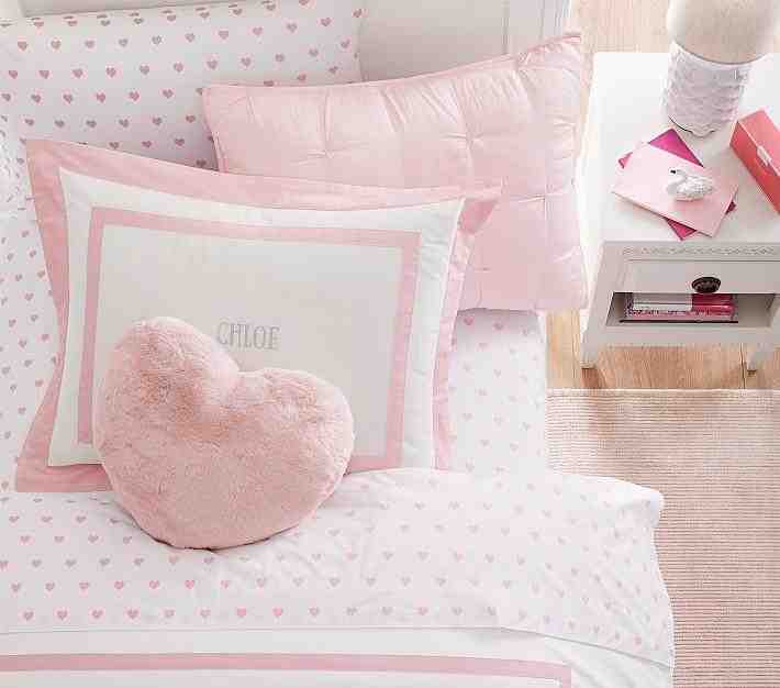 Heart Organic Sheet Set and Pillowcases