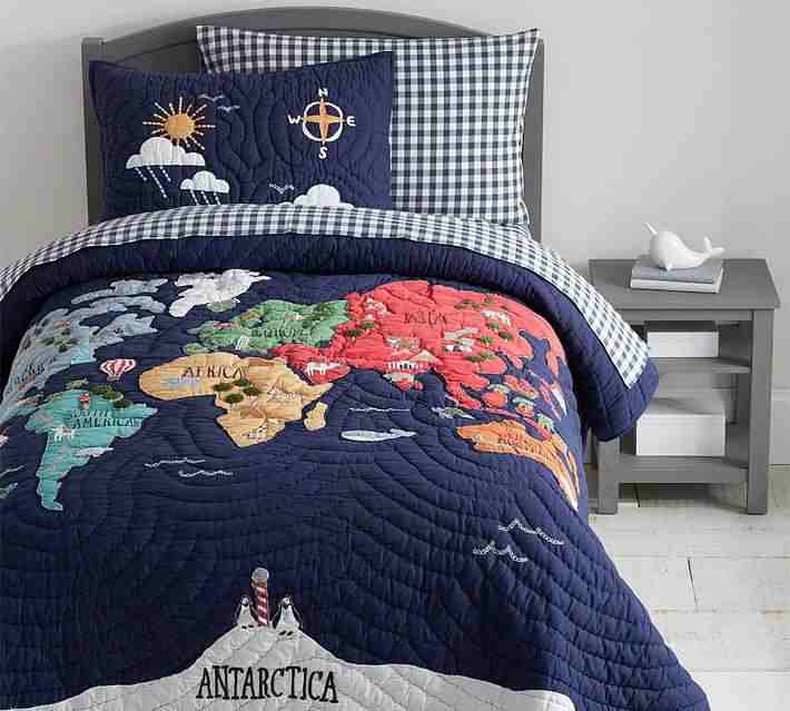 Check Organic Sheet Set & Pillowcases