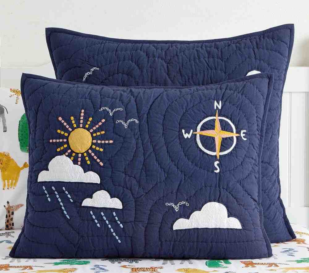 World Map Quilt & Standard Sham