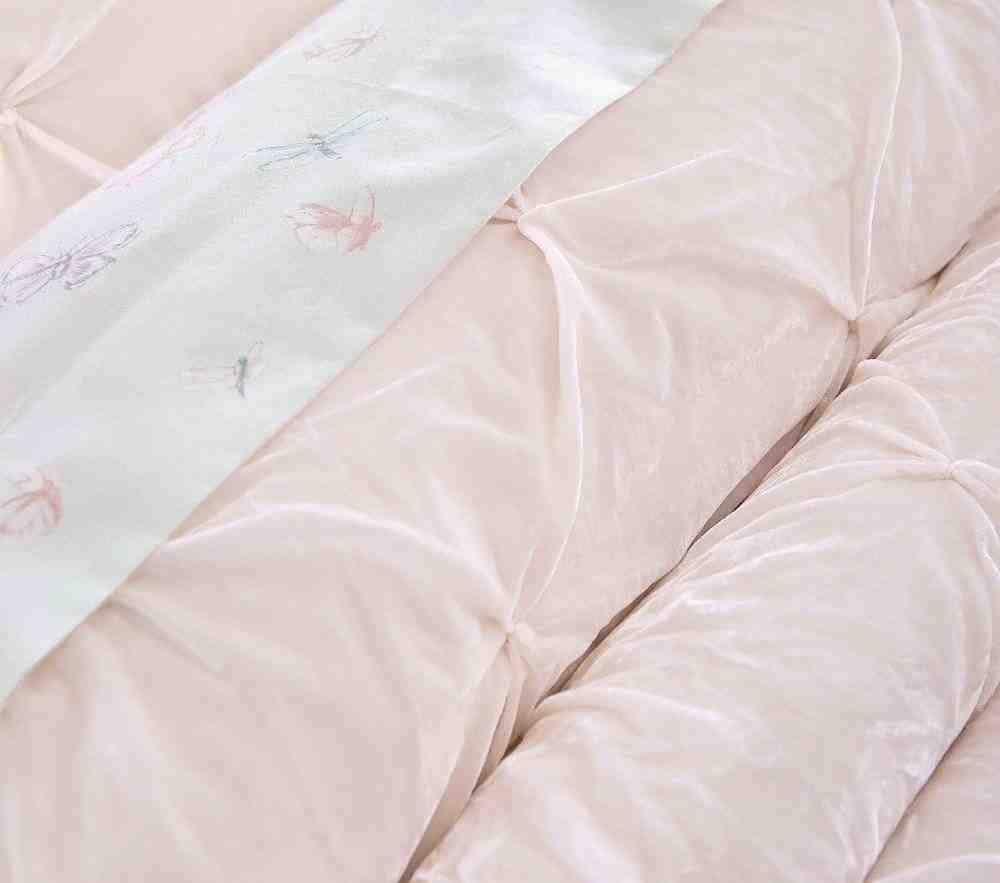 Monique Lhuillier Velvet Pintuck Quilt and Standard Sham