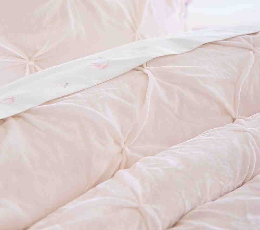 Monique Lhuillier Velvet Pintuck Quilt and Standard Sham