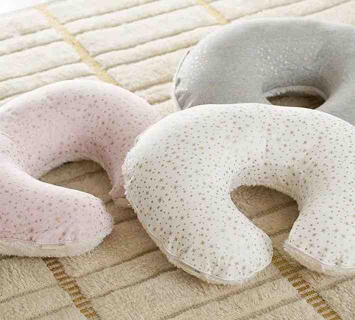 Metallic Gold Star Boppy-Nursing & Infant Support Pillow Cover Only