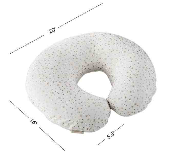 Metallic Gold Star Boppy-Nursing & Infant Support Pillow Cover Only