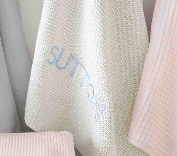 Sweater Knit Baby Blanket