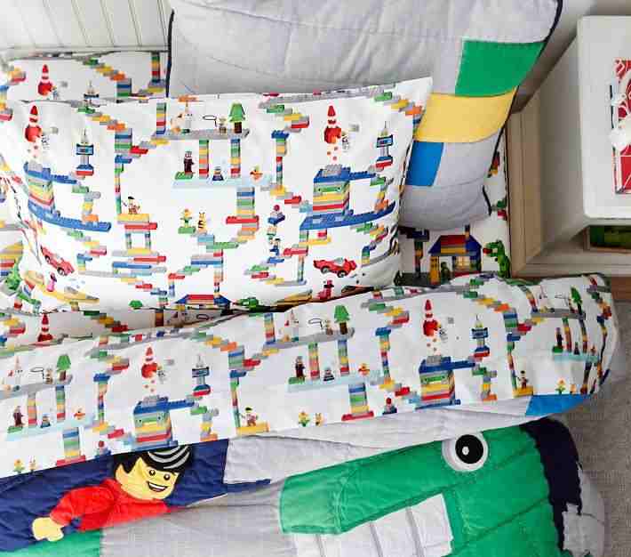 Organic Lego Maze Sheet Set and Shams