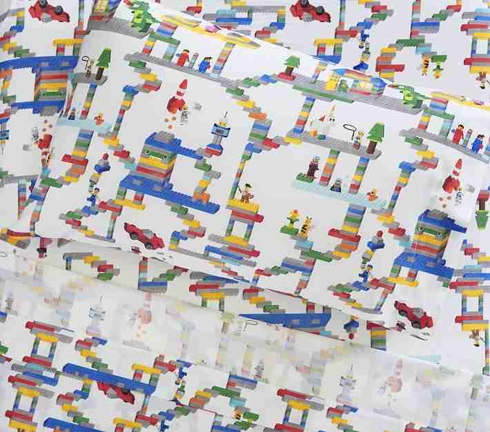 Organic Lego Maze Sheet Set and Shams