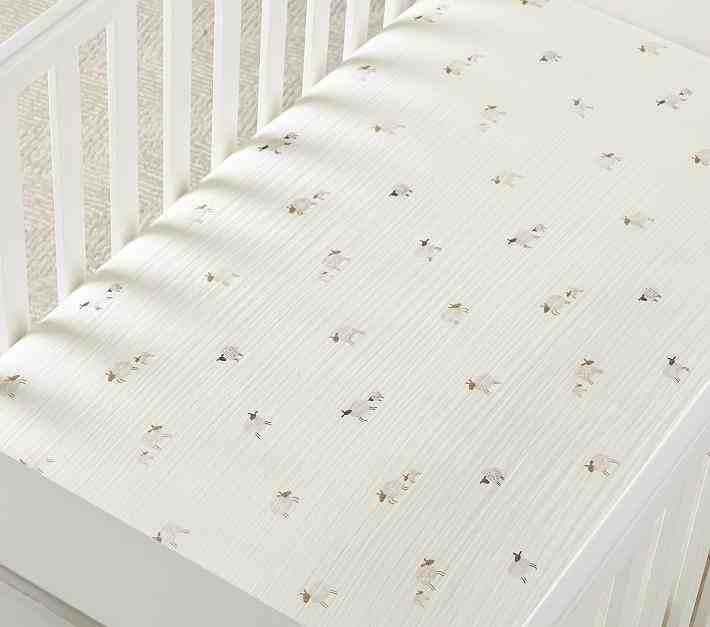 Sleepy Sheep Organic Muslin Crib Fitted Sheet