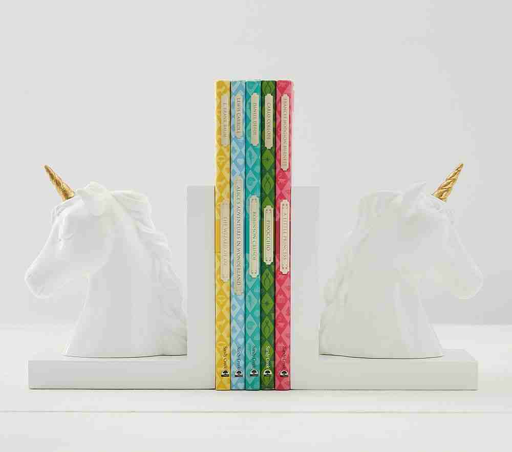 Unicorn Shaped Bookends
