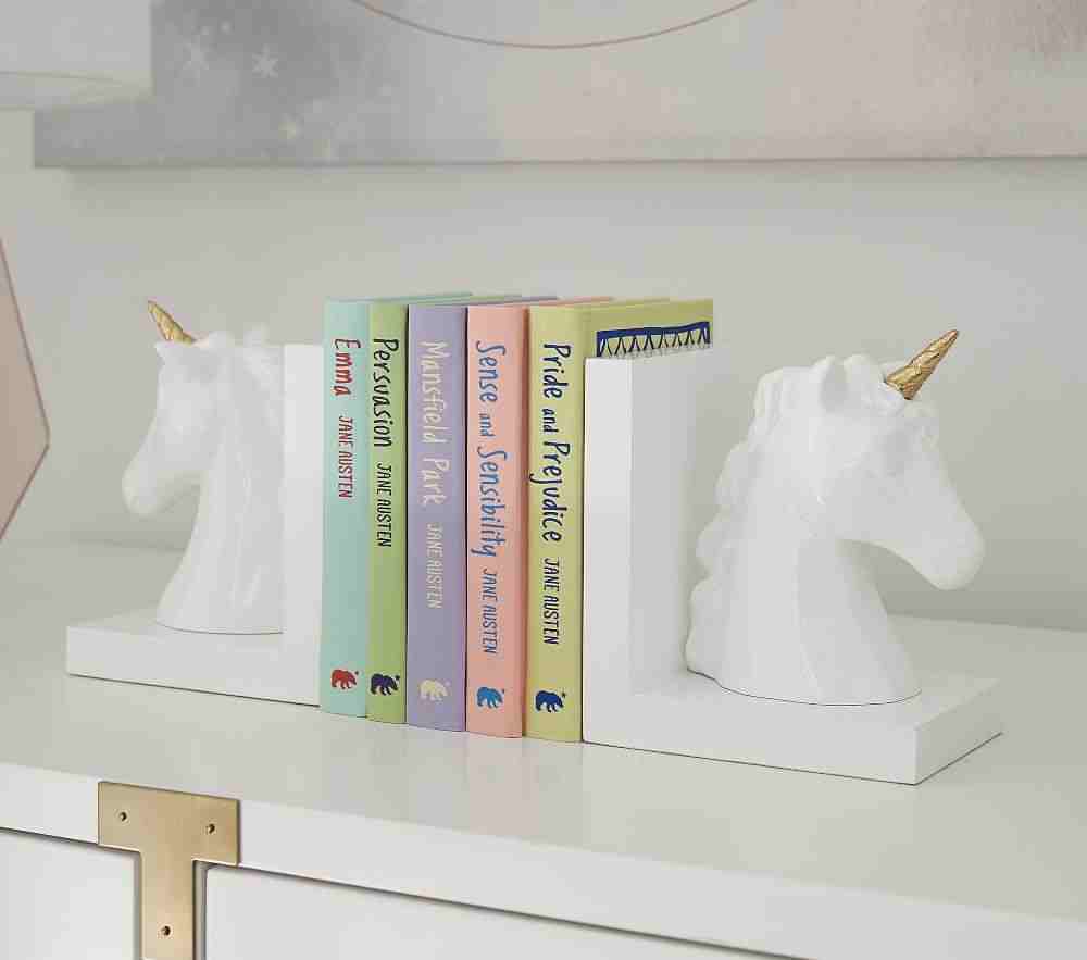 Unicorn Shaped Bookends