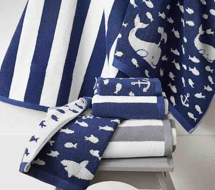 Rugby Stripe Bath Towel Collection