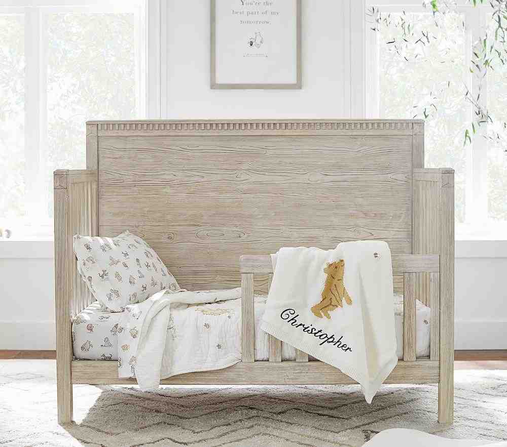 Winnie the Pooh Knit Heirloom Baby Blanket