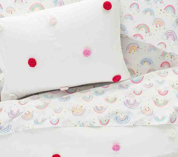 Rainbow Cloud Organic Sheet Set & Pillowcases