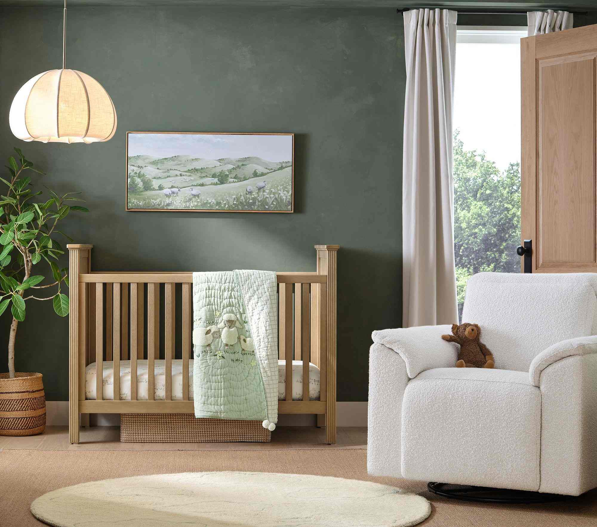 Sage Sheep Organic Baby Quilt