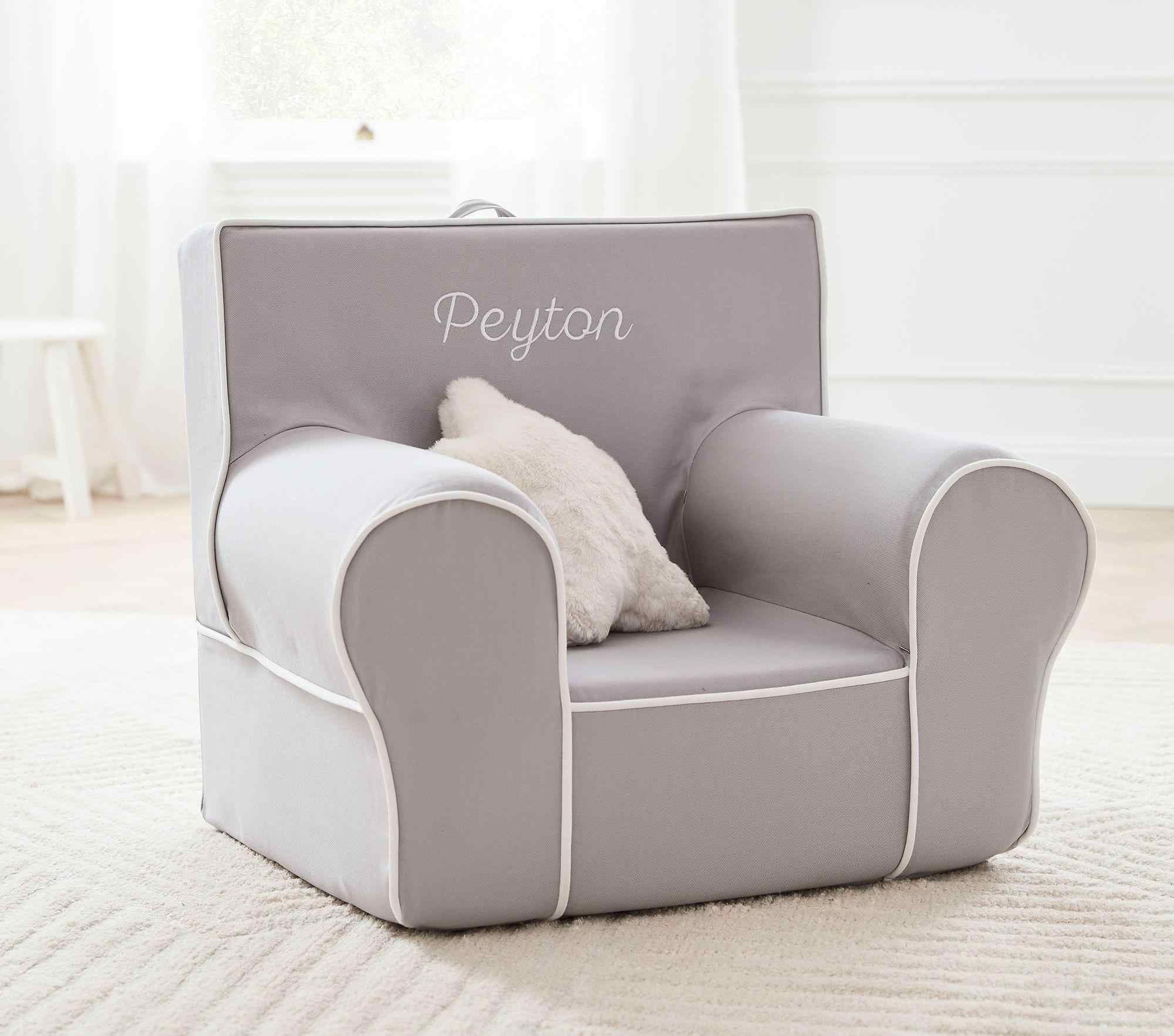 Gray White Piping Anywhere Chair