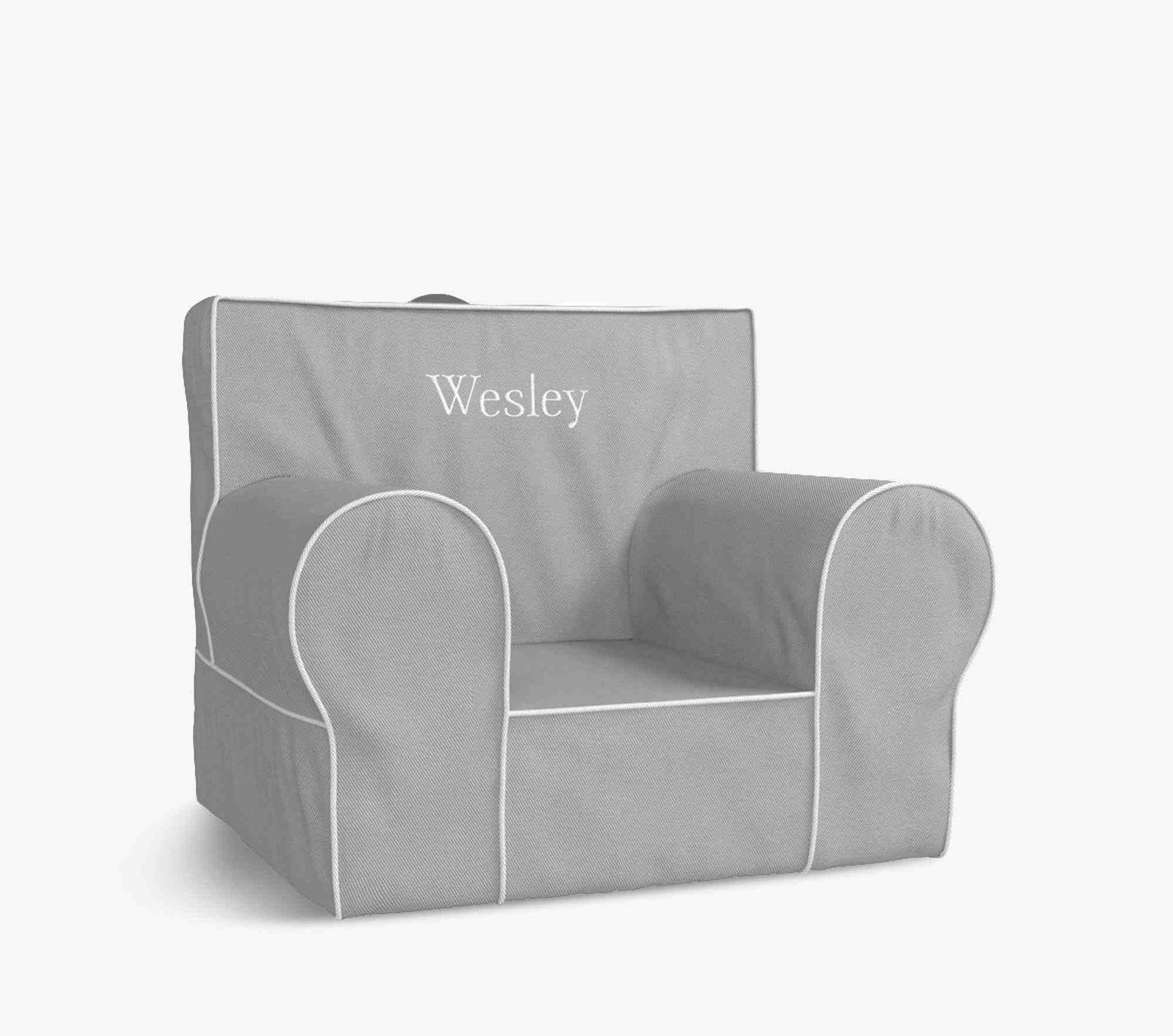 Gray White Piping Anywhere Chair