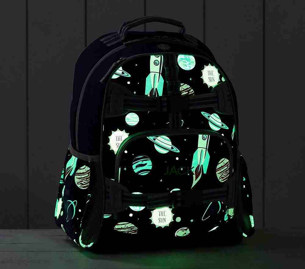 Navy Solar System Glow-in-the-Dark, Small Mackenzie Backpack