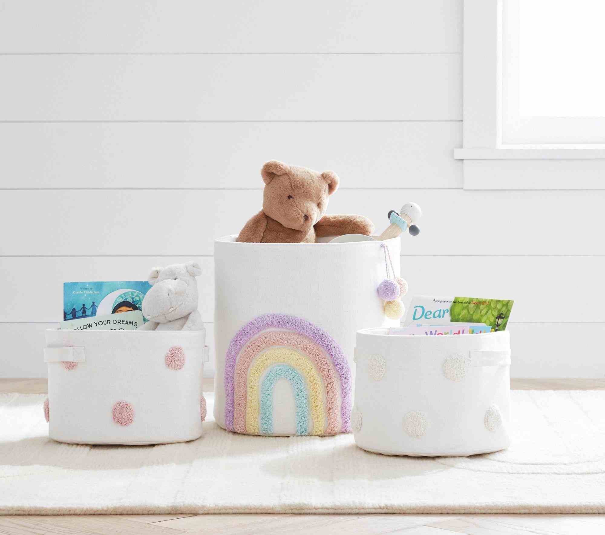 Embroidered Storage Bin Collection