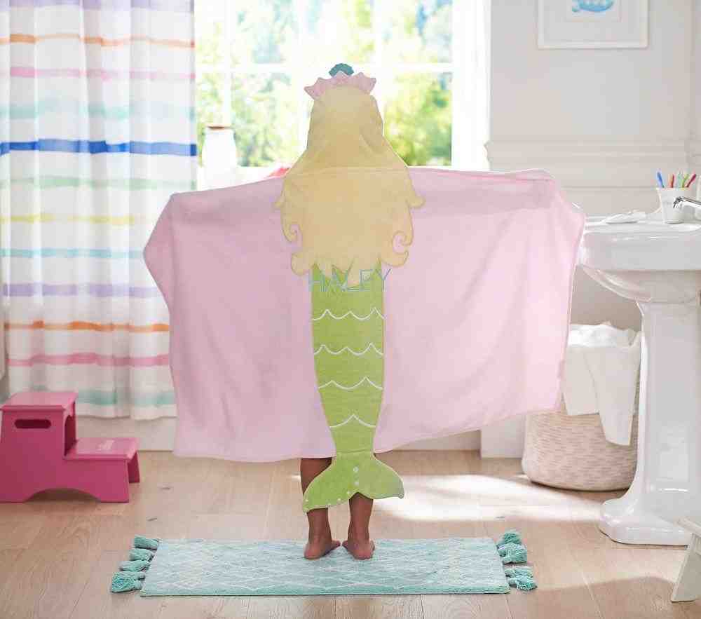 Mermaid,Kid Hooded Towel