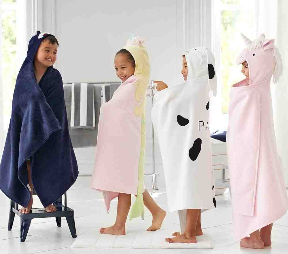 Mermaid,Kid Hooded Towel