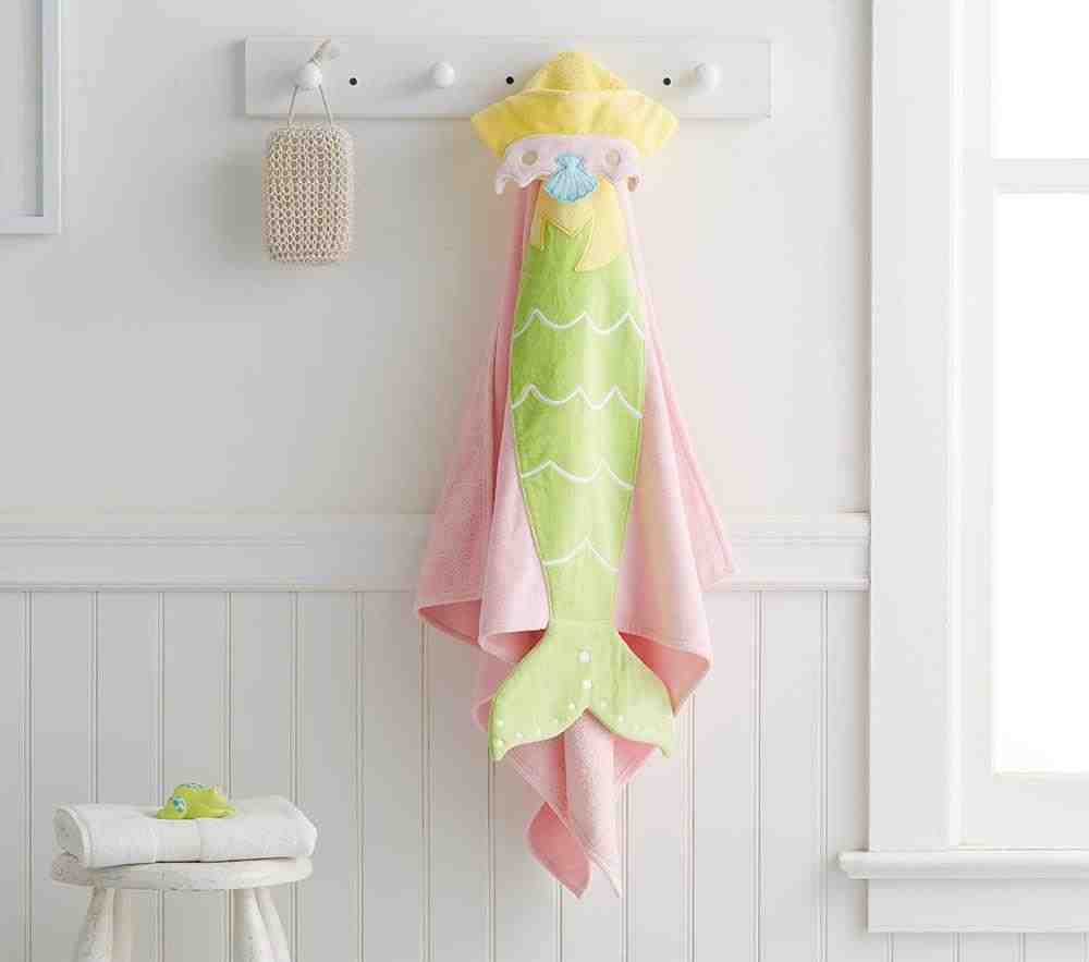 Mermaid,Kid Hooded Towel