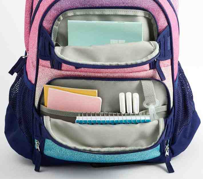 Mackenzie Rainbow Ombre Sparkle Glitter Backpacks