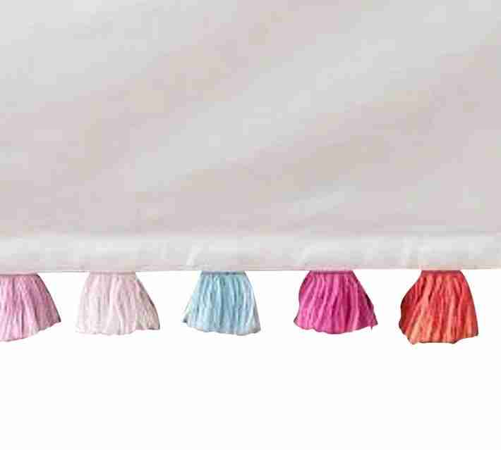 Bright Pom Pom Bedskirt