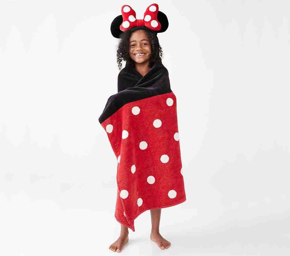 Disney Minnie Mouse Kids Hooded Towel