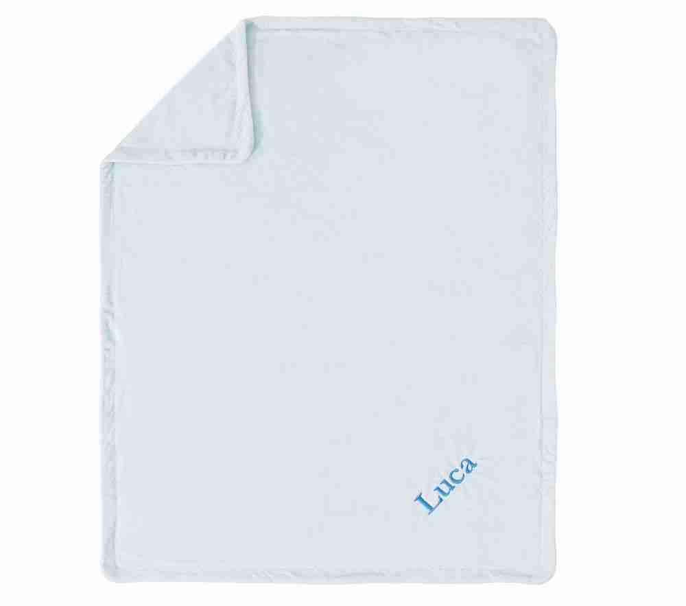 Recycled Chamois Baby Blanket Stroller Blanket