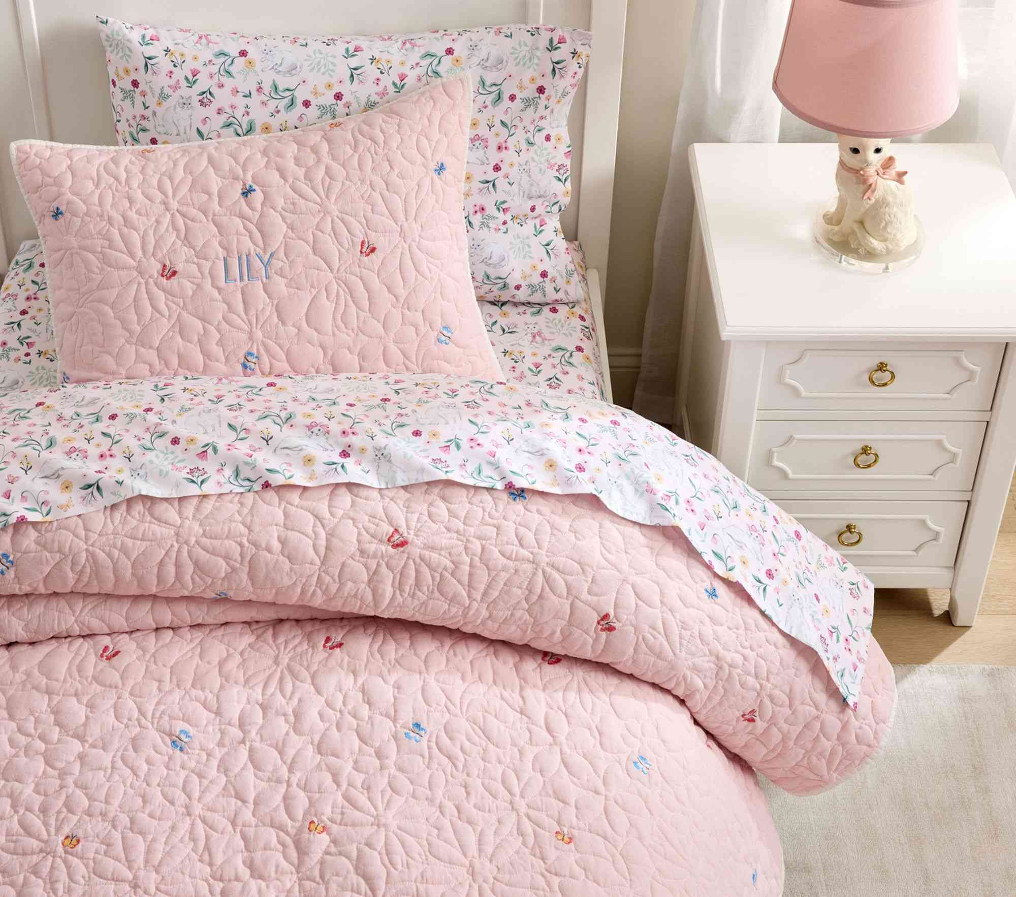 Pottery Barn Kids | Charlotte Floral Quilt & Shams