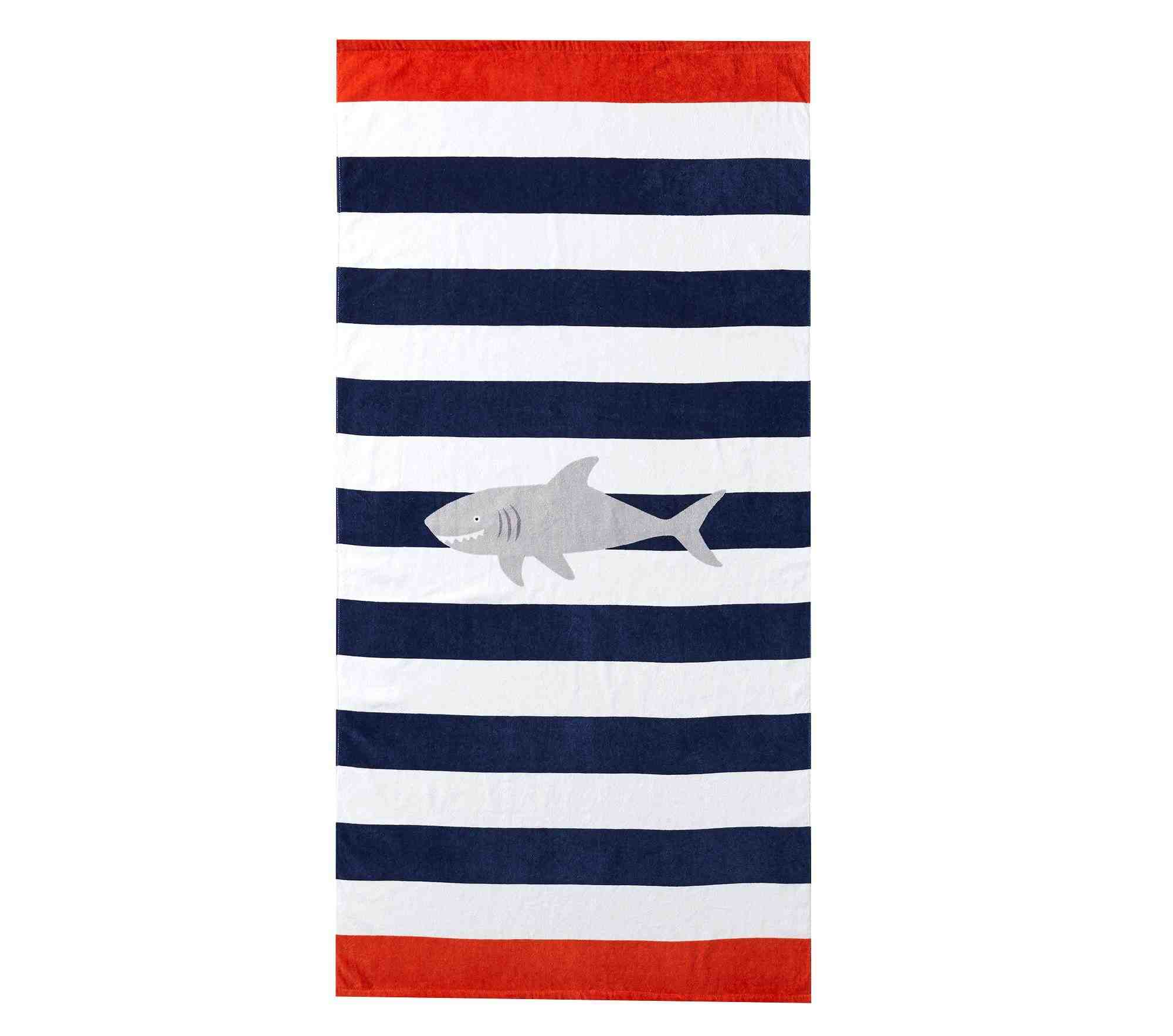Shark Stripe Beach Towel