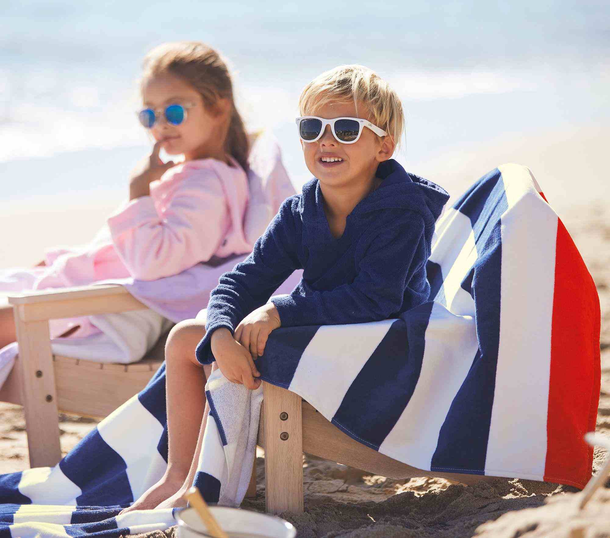 Shark Stripe Beach Towel