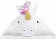 Unicorn, Kid Hooded Towel, White Multi