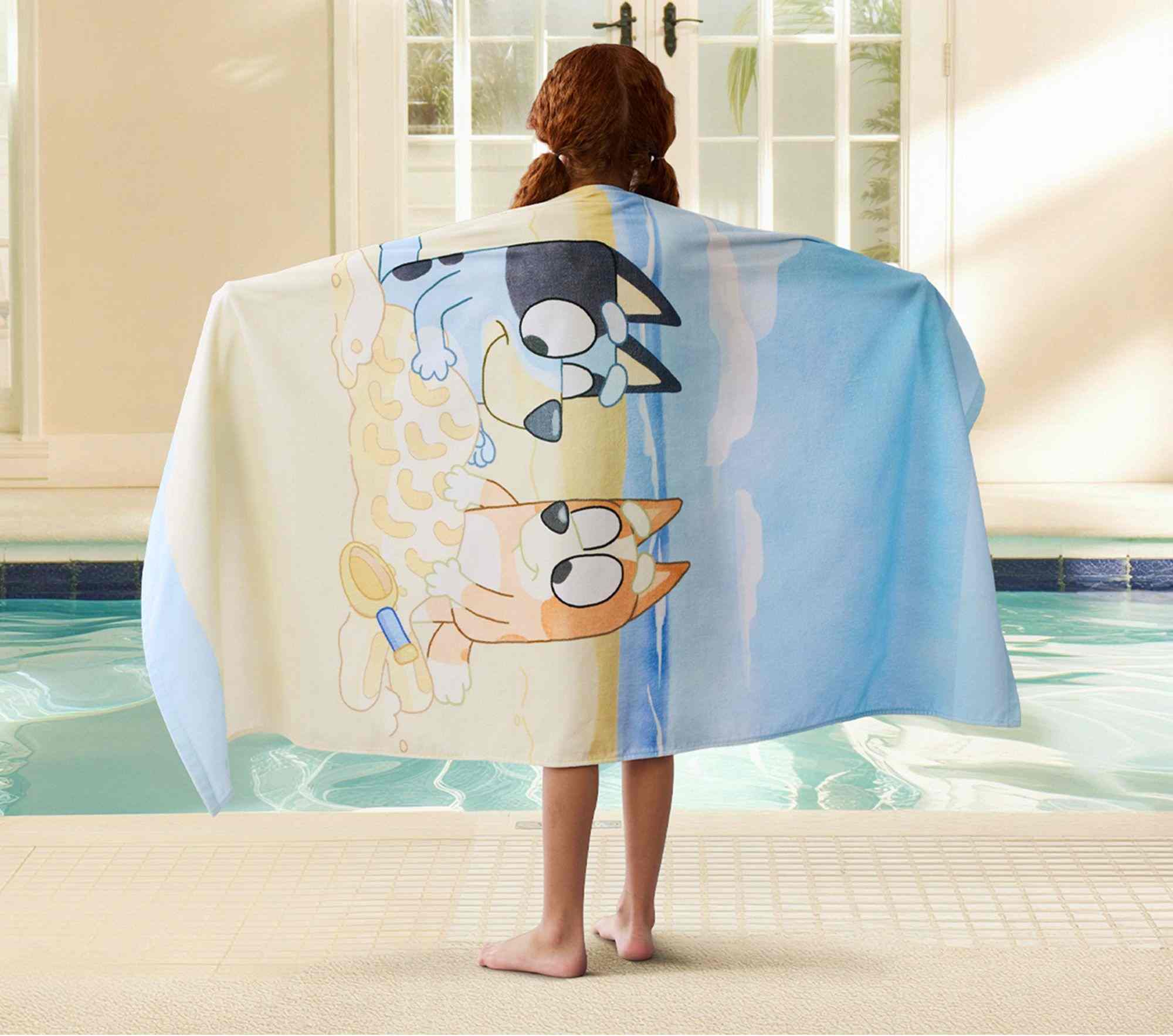 Pottery Barn Kids | Bluey Kid Beach Towel UPF 50+