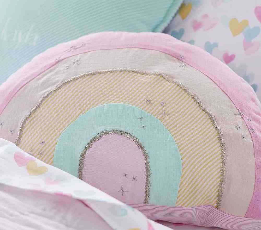 Retro Rainbow Shaped Pillow