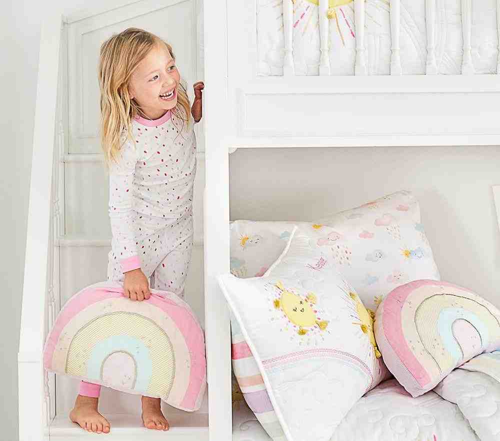 Retro Rainbow Shaped Pillow