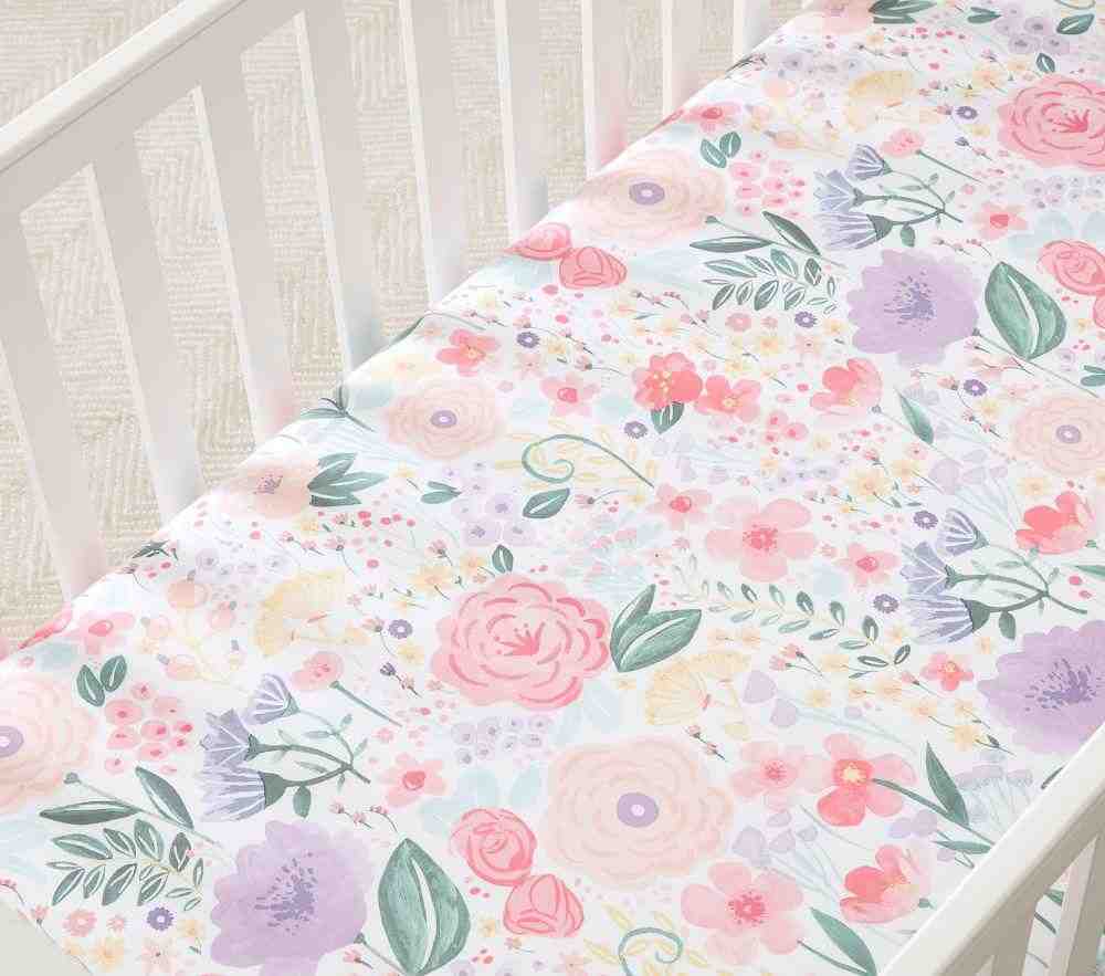 Flora Organic Crib Fitted Sheet