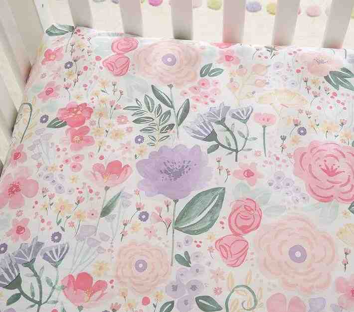 Flora Organic Crib Fitted Sheet