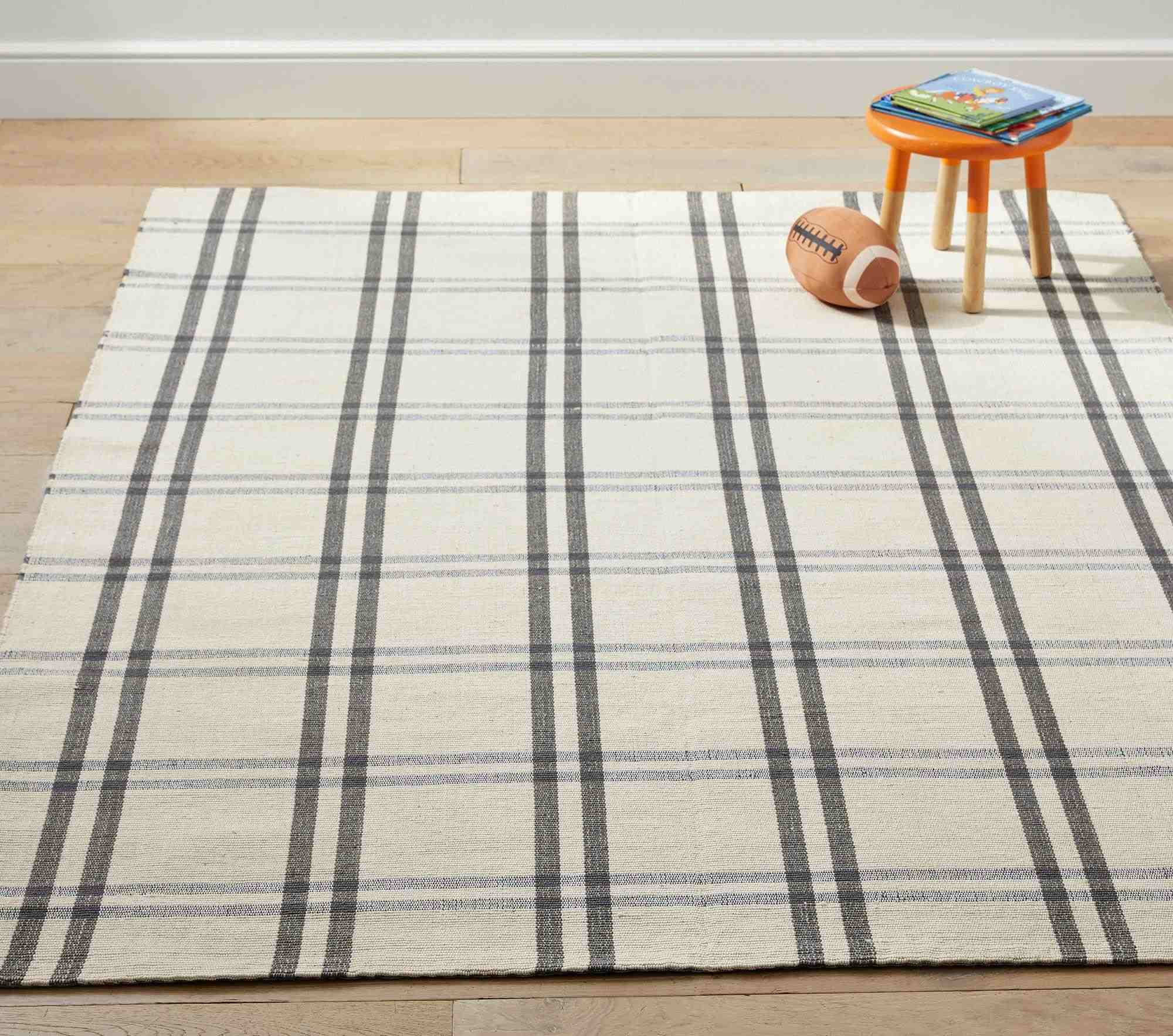 Plaid Woven Rug