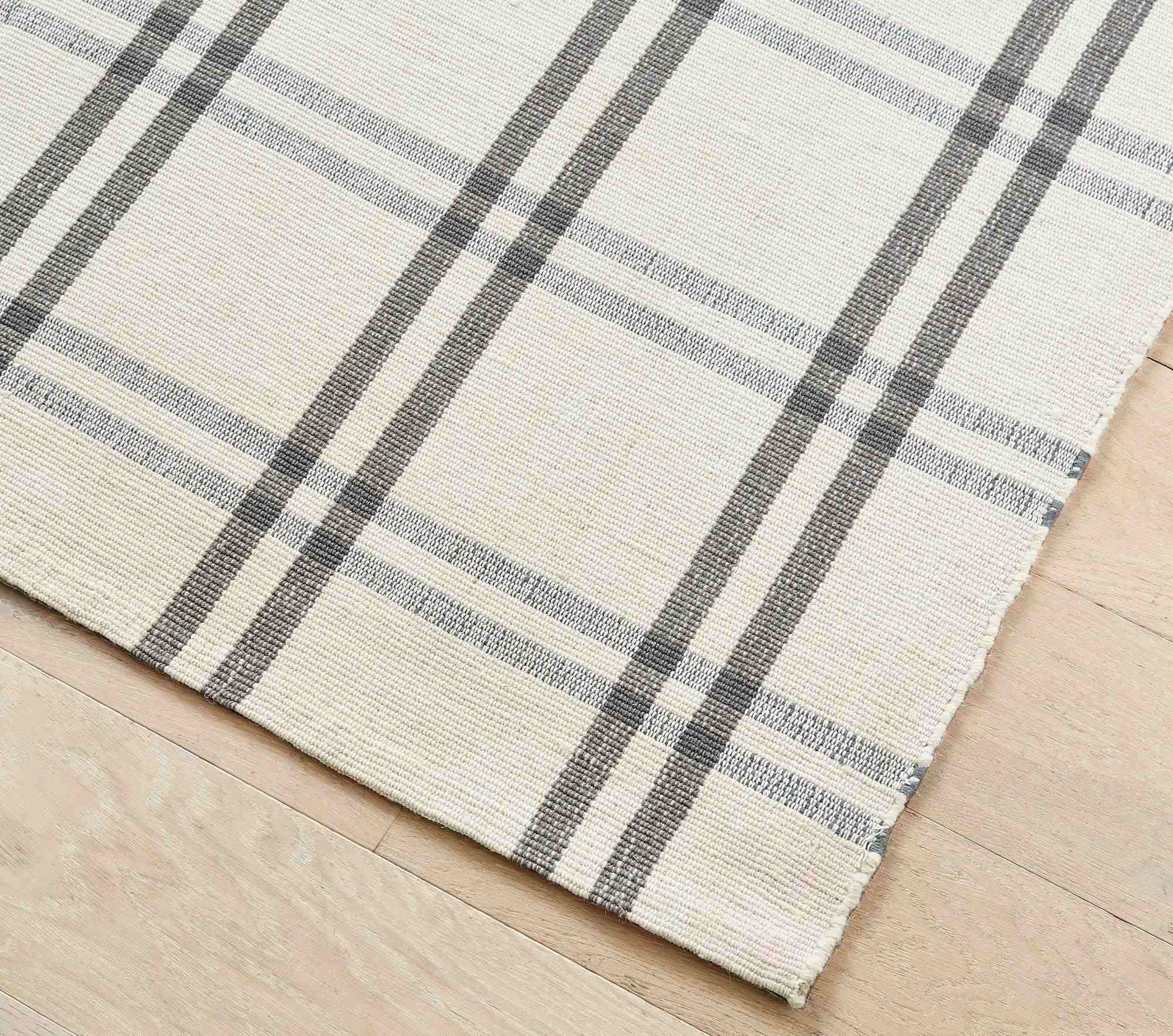 Plaid Woven Rug