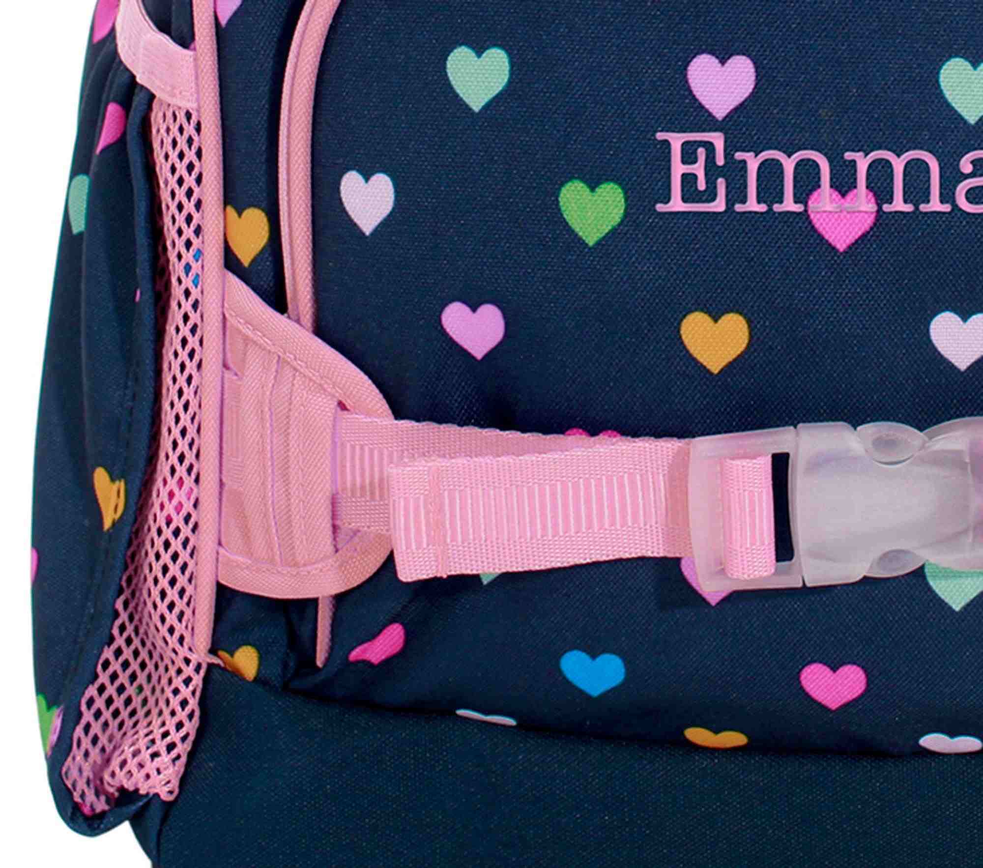 Mackenzie Navy Pink Multi Hearts Backpacks